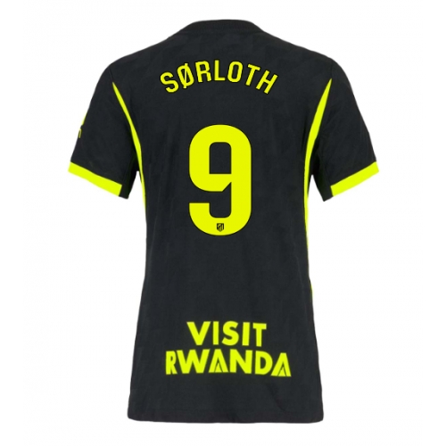 Atletico Madrid Alexander Sorloth #9 Maglia Gara Trasferta Repliche 2026-27 Donna Maniche Corte Atletico Madrid Alexander Sorloth #9 Maglia Gara Trasferta Repliche 2026-27 Donna Maniche Corte